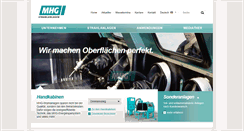 Desktop Screenshot of mhg-strahlanlagen.de